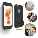 Wholesale iPhone 7 Plus Magic Anti-Gravity Material Case Sticks to Smooth Surface (Black)